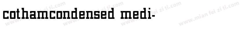 cothamcondensed medi字体转换